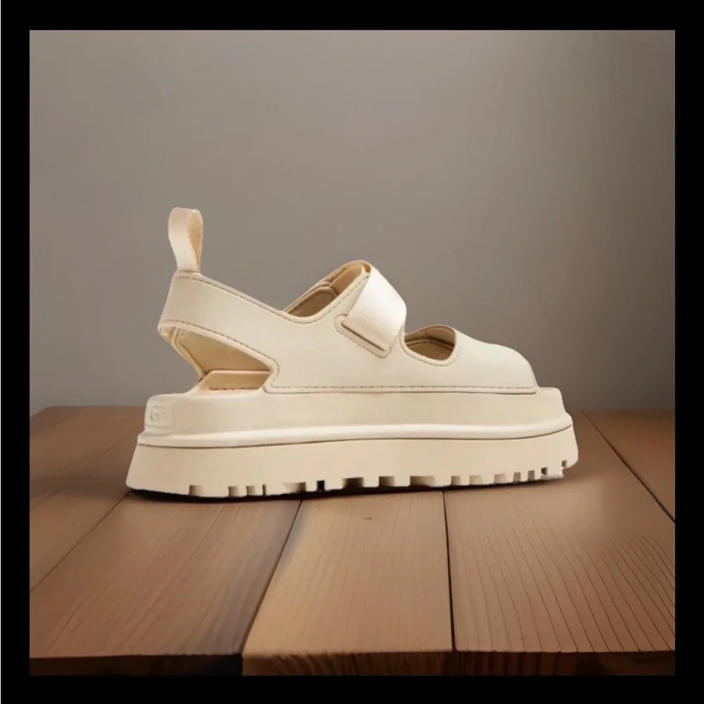 Women’s Ugg Goldenglow Slides/Sandals Sea Salt #1152685 (Size 11)NWB
